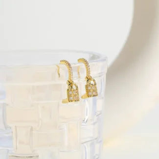 Padlock earrings